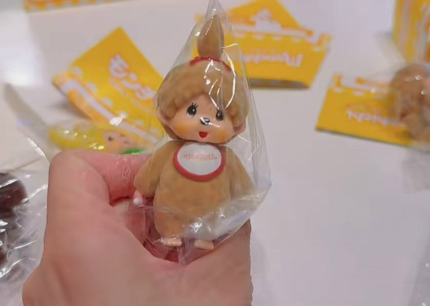 【limit 2】Monchhichi｜Flocked Mascot 4 mystery bag/blind box/All 6 types｜1pcs