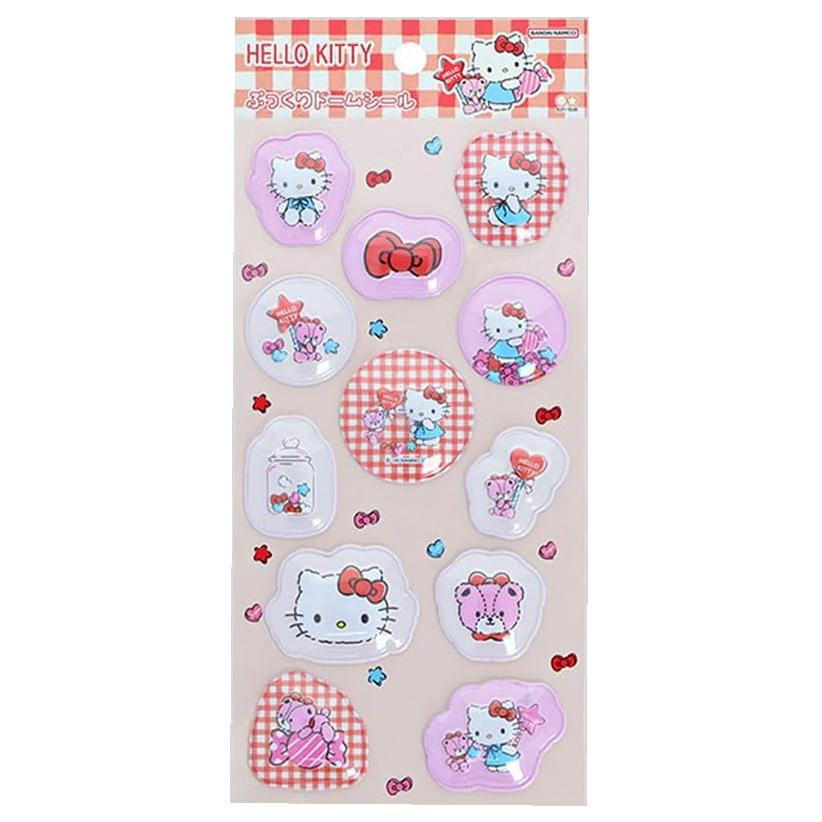 Sanrio｜Hello Kitty Puffy Dome Stickers｜W90 x H175 x D5mm approx.