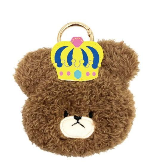 The bear’s school｜ Celebration Face Crown Mini Pouch｜H9.3 x W10 x D3cm approx.