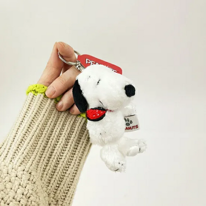 Snoopy｜Strawberry Mascot Holder /Plush Keychain｜H12 x W7 x D7cm approx.