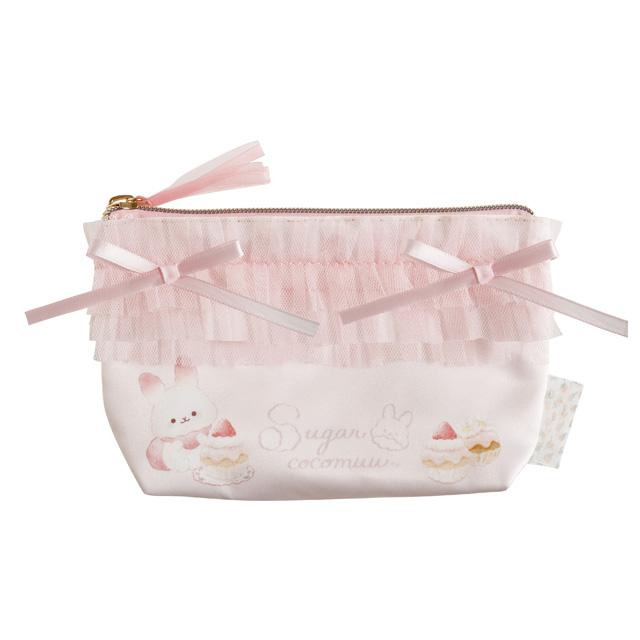 SANX｜Sugar Coco Moo Tulle Pouch｜H115×W185×D45mm approx.
