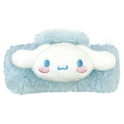 Sanrio三丽鸥｜Morimotosangyo Sanrio Boa Bun Clipa可爱角色毛茸茸鲨鱼夹/发夹/后面有小蝴蝶结｜约高さ70ｍｍ 幅110ｍｍ 奥行き80ｍｍ