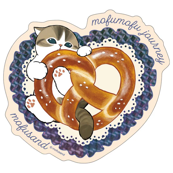 Mofusand｜Mofumofu Journey Cat Glitter Hologram Sticker｜94×115.7mm approx.