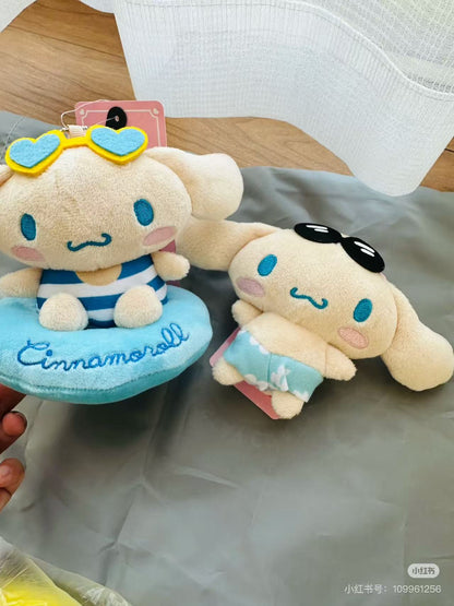 Sanrio｜Avail summer tanned  swimming ring Mascot Holder /Plush Keychain