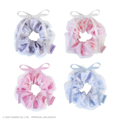 Sanrio｜Ribbon Layered Scrunchie Ballet Core｜1.5 x 12.6 x 15.7cm approx.