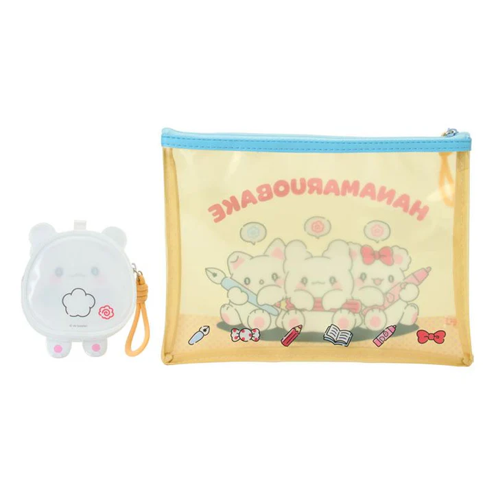 Sanrio｜Hanamaruobake Together with Friends Clear Pouch Set｜ 21.5×7×14cm approx.