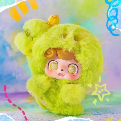 JOTOYS Q.Kid Emotional Hairy Monsters Series Vinyl Plush Keychain Blind Box
