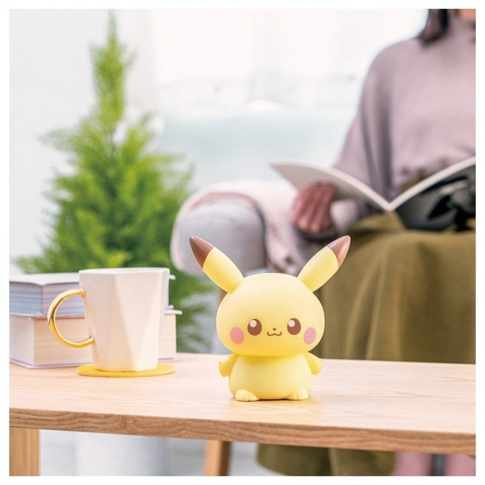 Pikachu皮卡丘｜Takara Tomy Pokemon-Pokepeace Puni Kyun Light 宝可梦软软捏捏多段变光皮卡丘小夜灯｜约15 x 15 x 10cm