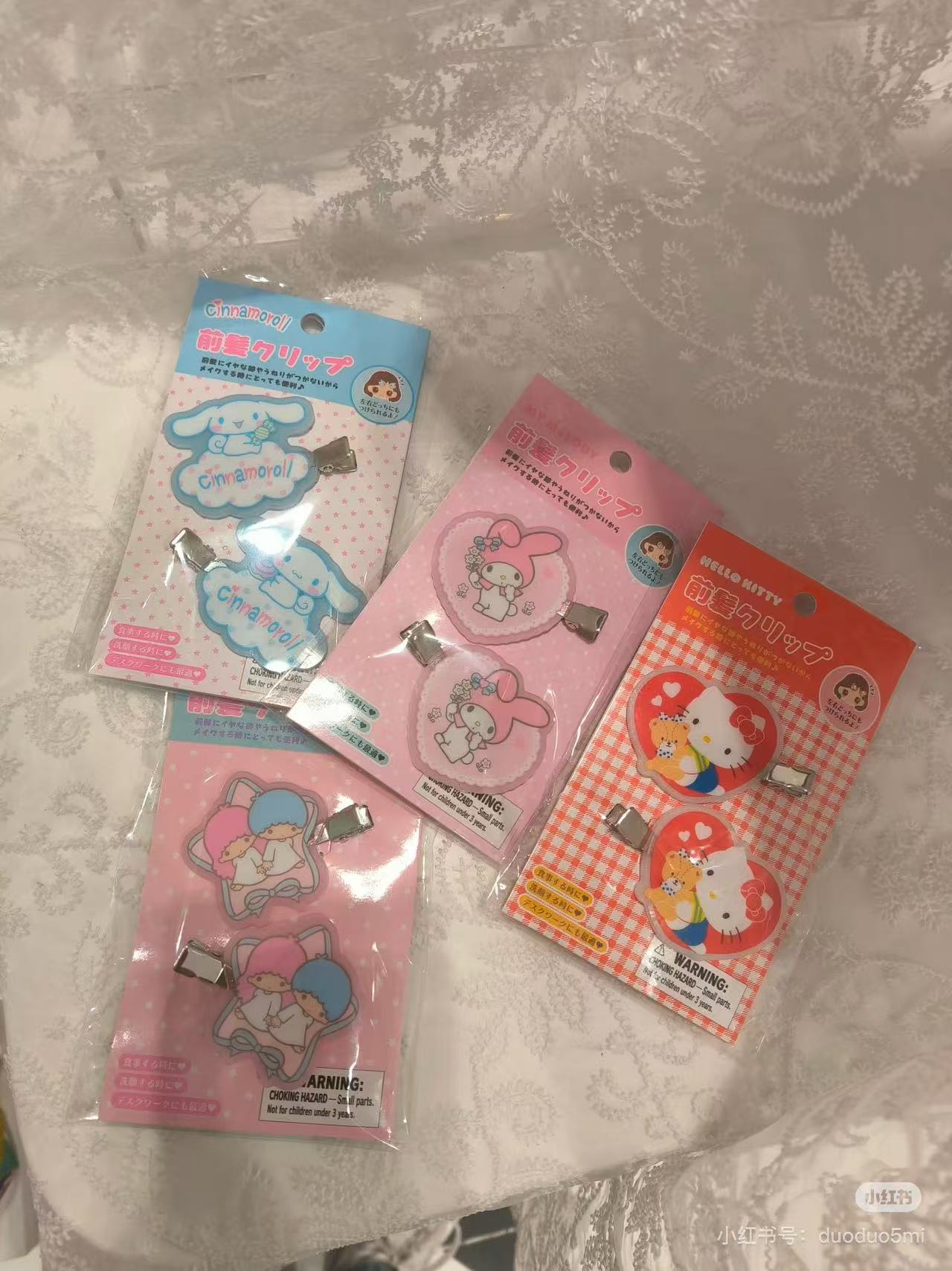 Sanrio｜ Bangs Clip Set｜ 7×1×4cm approx.