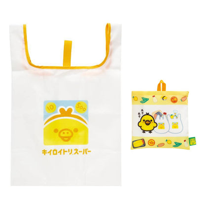 Rilakkuma轻松熊｜东京展会限定超市Kiiroitori鼻孔鸡可收纳环保购物袋