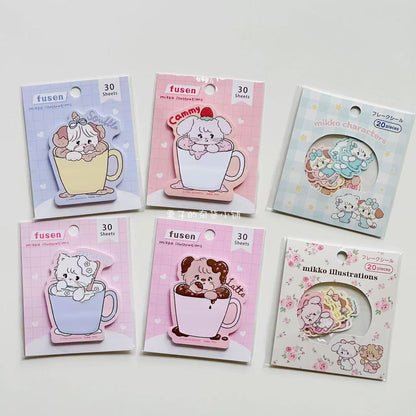 mikko illustrations｜Funbox Die-cut sticky notes｜30 Sheets