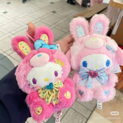 Sanrio｜Spring Rabbit Mascot Holder /Plush Keychain｜13×8×16cm approx.