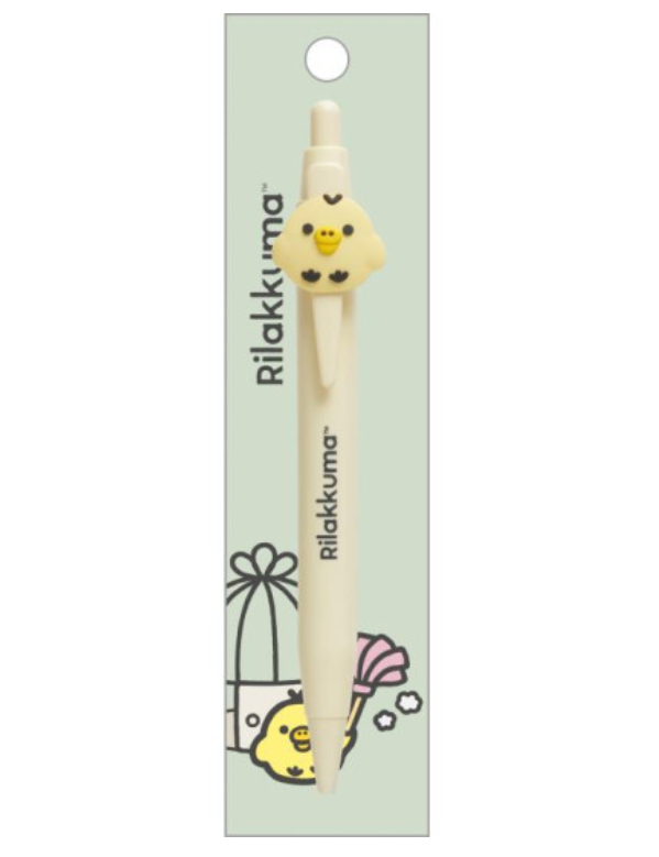 Rilakkuma轻松熊｜San-X Mascot Ball Pen - Kiiroitori / Basic Rilakkuma Favorite Things最爱的东西系列可爱角色圆珠笔｜芯0.7mm