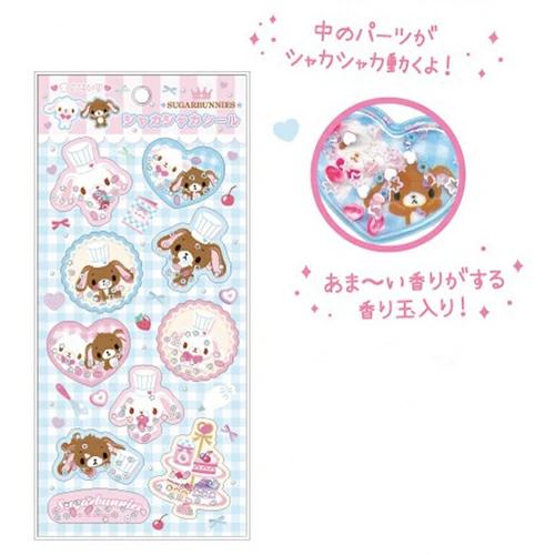 Sanrio｜Sugarbunnies Shaka Shaka Stickers｜H185 x W95 x D5mm approx.