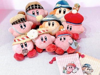 Kirby星之卡比｜San-ei Kirby Of The Stars Sunny Day Plush Exciting Outing Kirby超可爱星之卡比郊游系列喝咖啡毛绒玩偶/公仔｜约10.3 x 15.6 x 17.1cm