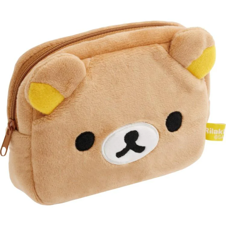 Rilakkuma｜Face Plush Cosmetic Pouch｜115×145×30mm approx.