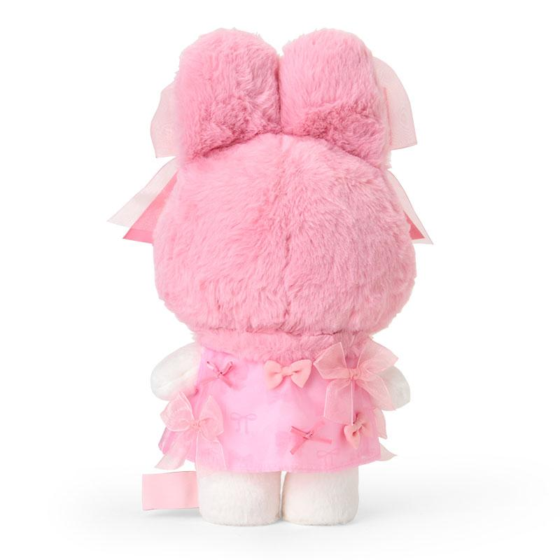 【limit 1】Sanrio三丽鸥｜Melody Birthday 50th Anniversary Mascot Holder Ribbon Princess Plush美乐蒂50周年生日粉桃甜心系列站姿毛绒玩偶/公仔｜约幅17.5×奥行11×高さ33cm