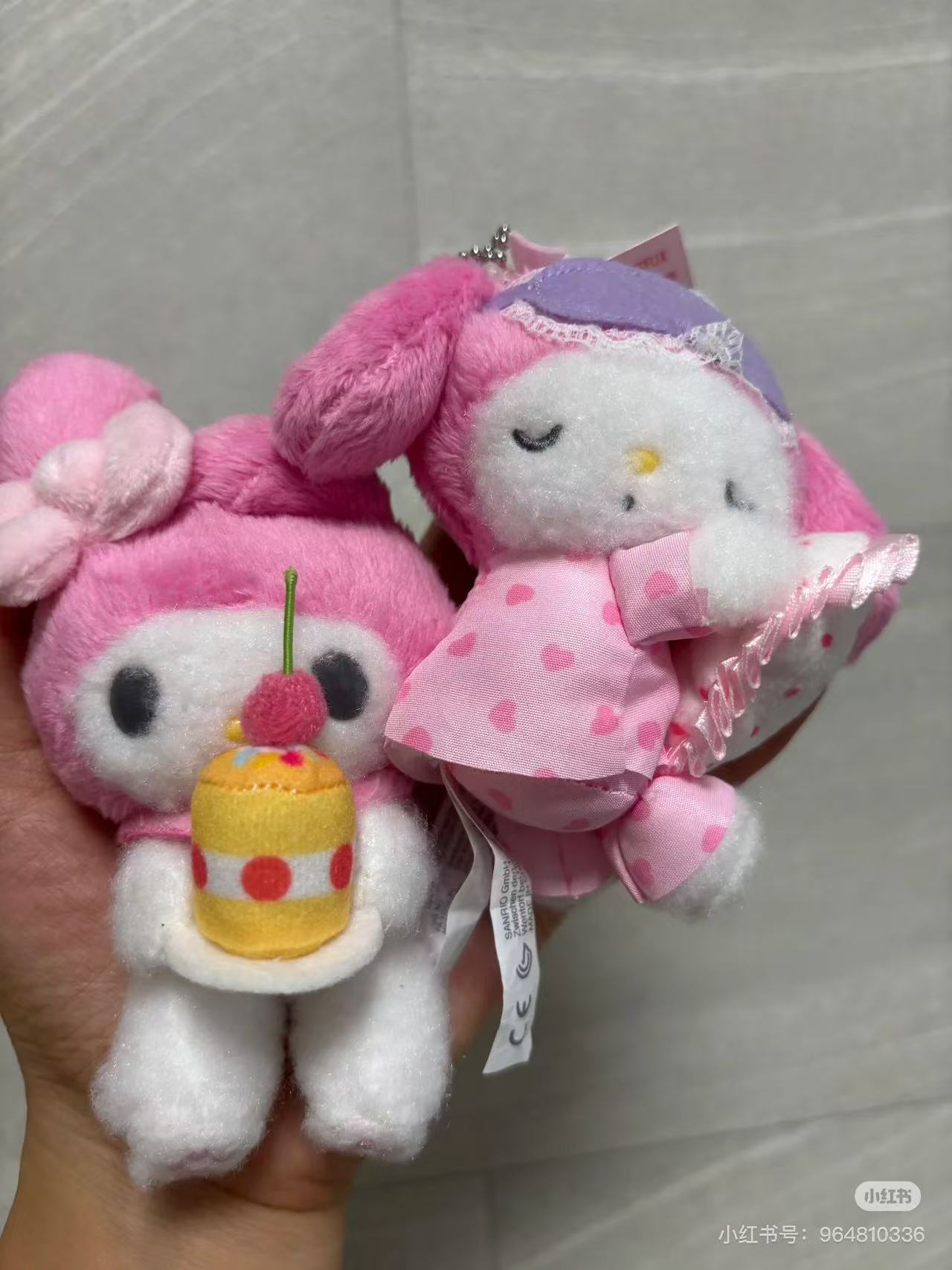 Sanrio｜Netflix Original Anime My Melody &amp; Kuromi Collection Mascot Holder /Plush Keychain｜W8.5 x D6 x H10cm approx.