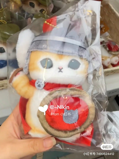 Mofusand｜mofumofu journey Soldier Mascot Holder /Plush Keychain｜H150 x W135 x D90mm approx.