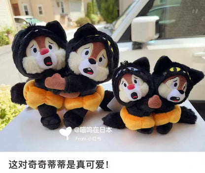 Disney｜Halloween Costume Black Cat Pumpkin Chip &amp; DalePlush Dolls/Plush Toy｜23×27.5×12.5cm approx.