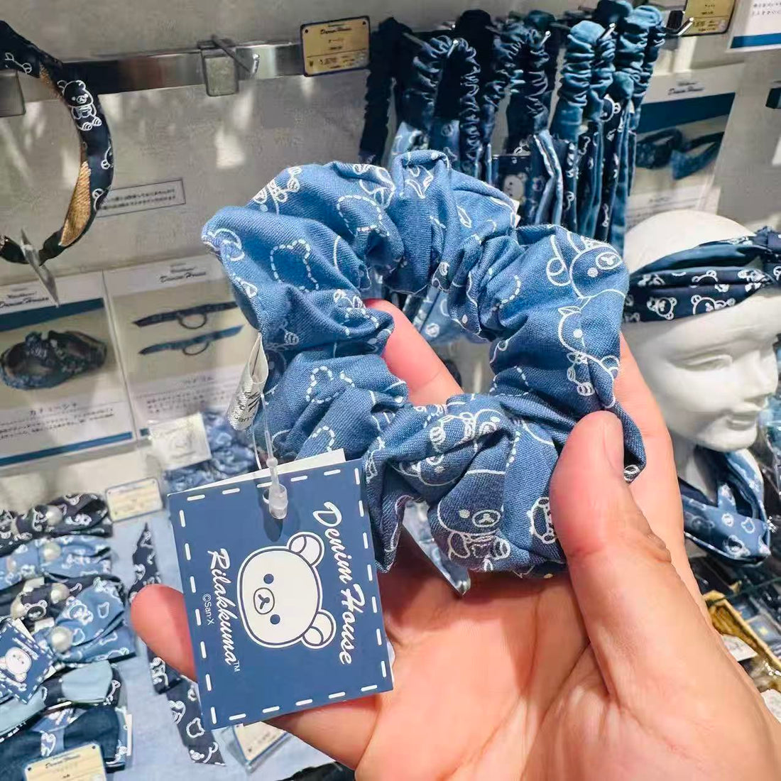 Rilakkuma｜Kurashiki Denim House Hair Scrunchie