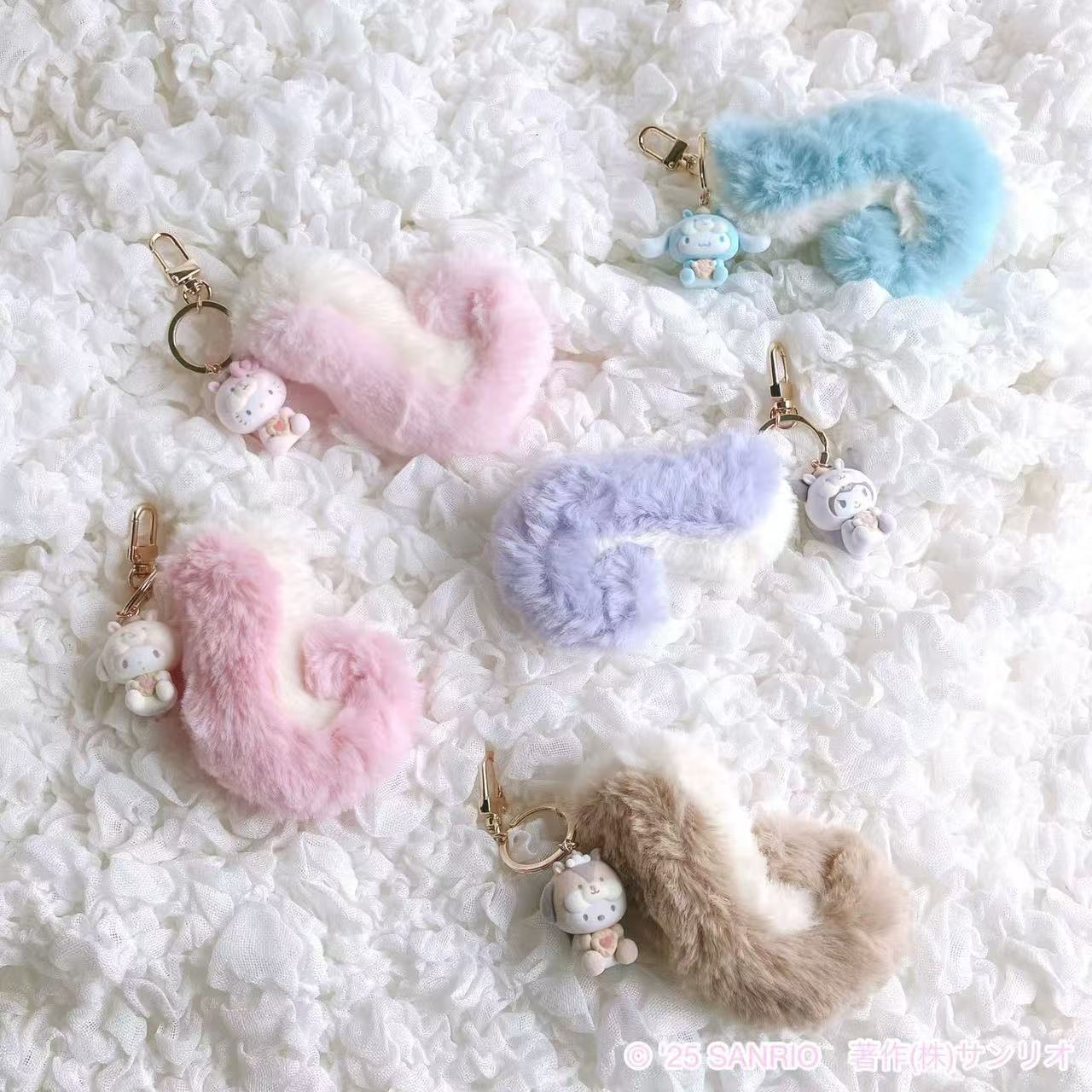 Sanrio｜Squirrel series big tail Mascot Holder /Plush Keychain｜approx.