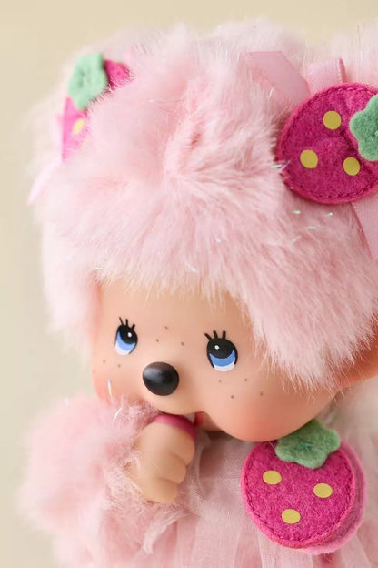 【Carlton store available, limit 1】Monchhichi｜pink strawberry Girl Plush Dolls/Plush Toy