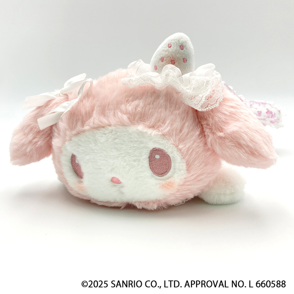 Sanrio｜My Melody White Strawberry Tea Time Long Pouch｜H12.5 x W18 x D6.2cm approx.