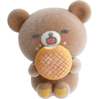 Rilakkuma｜Mister Donut flocking Mini Figurey｜35 x 30 x 30 mm approx.