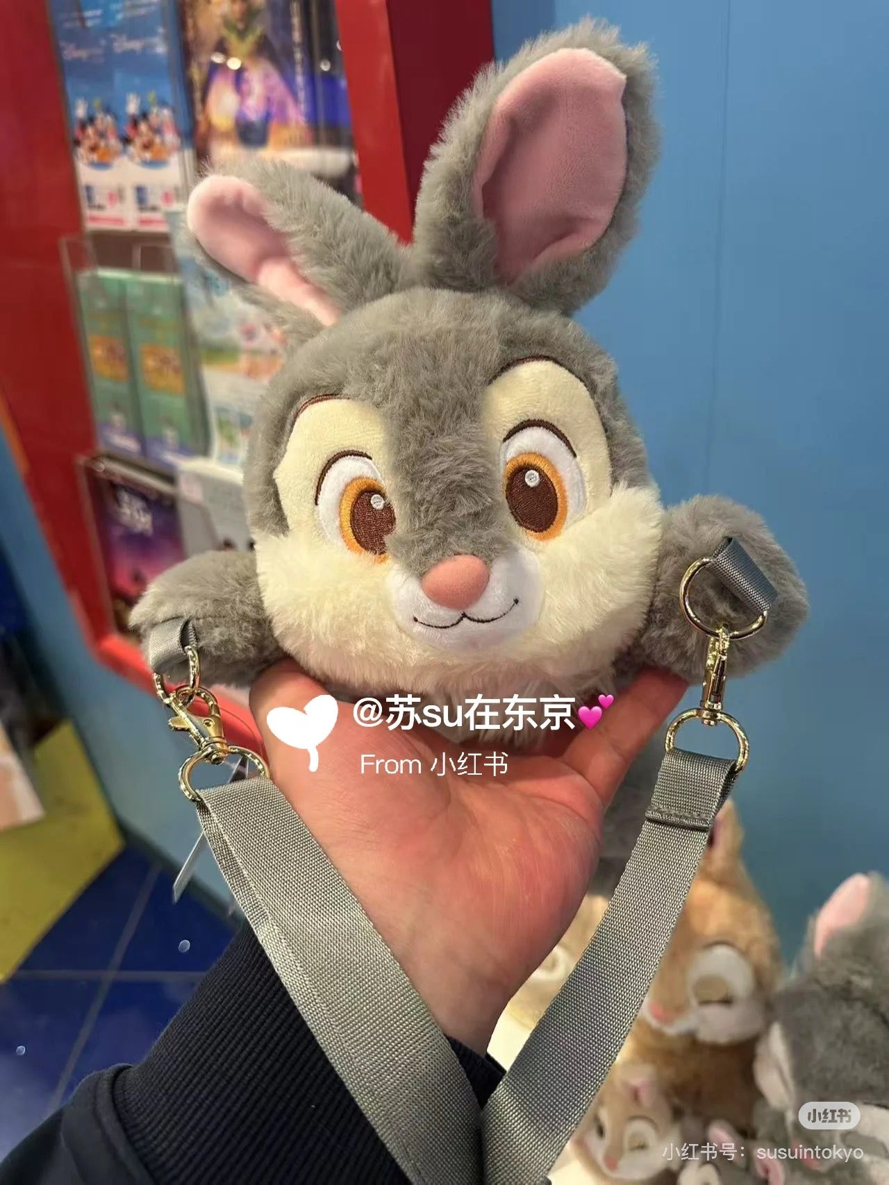Disney｜Thumper Pochette Bag PASTEL BUNNIES｜H35×W21×D18cm approx.