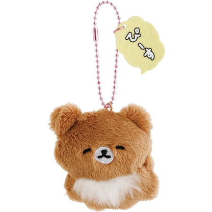 Rilakkuma｜Yuruyuru Pokapoka Warm and Cozy Mascot Holder /Plush Keychain｜70×70×30mm approx.