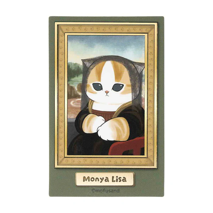 Mofusand｜Mofumofu Journey Mona Monya Lisa Shiny Foil Stamp Sticker｜ 76×75mm approx.