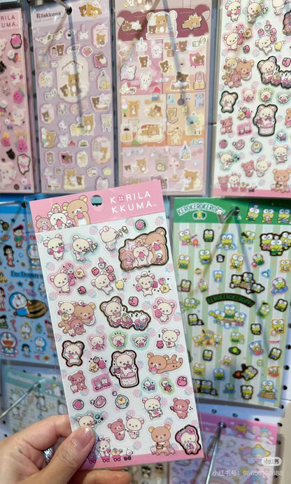 Rilakkuma｜Sheet Sticker｜200×95mm approx.