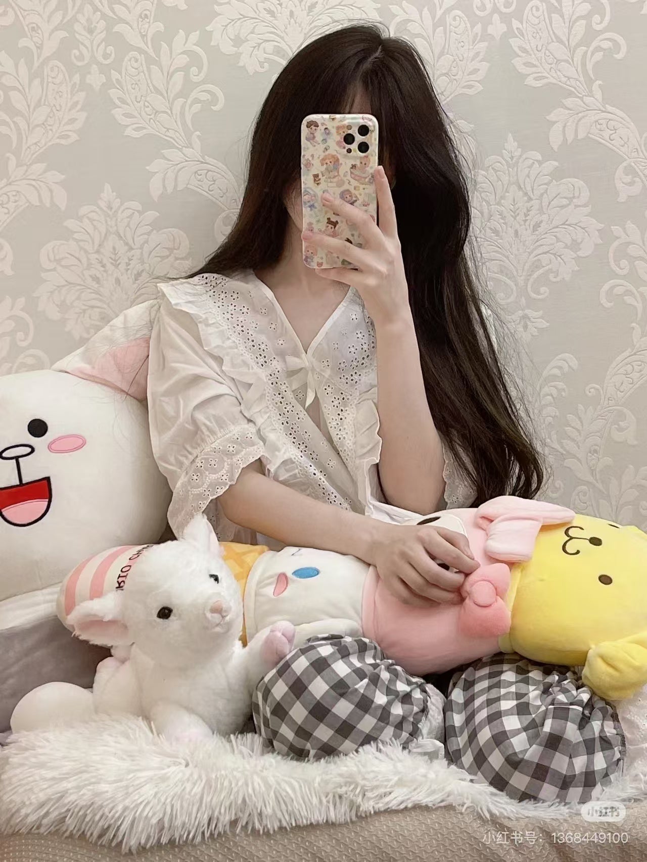 Sunlemon｜Fluffy Plush Dolls/PlushToy｜19x17x37cm approx.