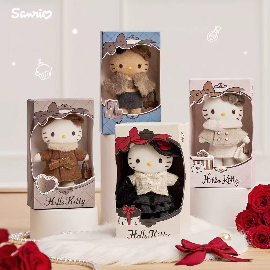 Sanrio｜Modern Holiday Hello Kitty Style-up Mascot Holder /Plush Keychain