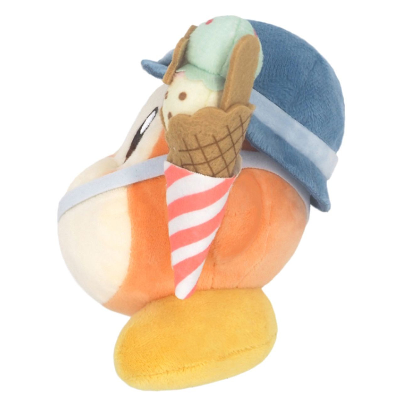 Kirby星之卡比｜San-ei Kirby Of The Stars Sunny Day Plush Fun Outing Waddle Dee超可爱星之卡比郊游系列瓦豆拿冰淇淋毛绒玩偶/公仔｜约115x110x140mm