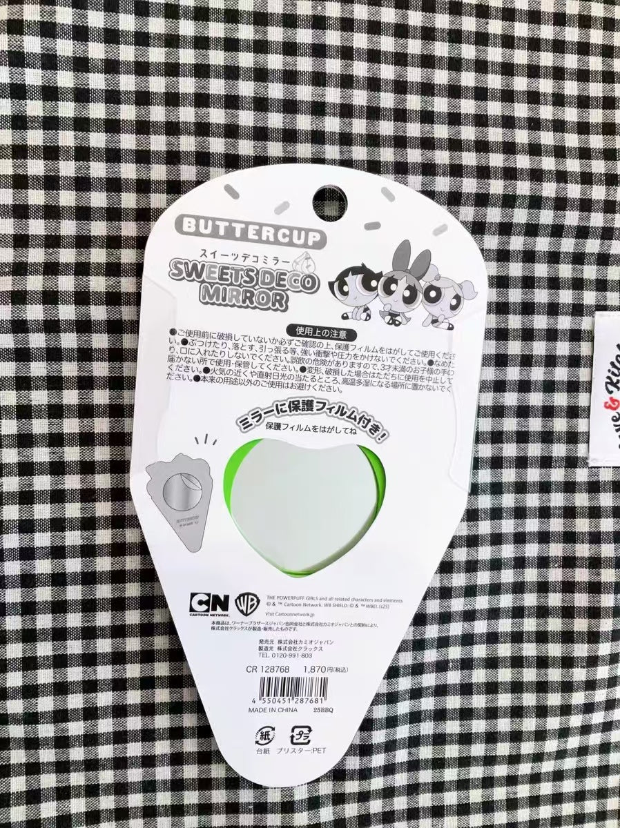 Powerpuff Girls｜Dessert Crepe Deco Mirror｜119×74mm approx.