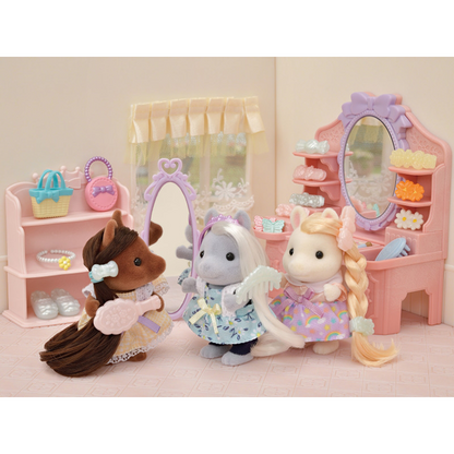 SylvanianFamilies森贝儿家族｜Pony Friends Set 小马和朋友们美发套组/玩具/过家家5650