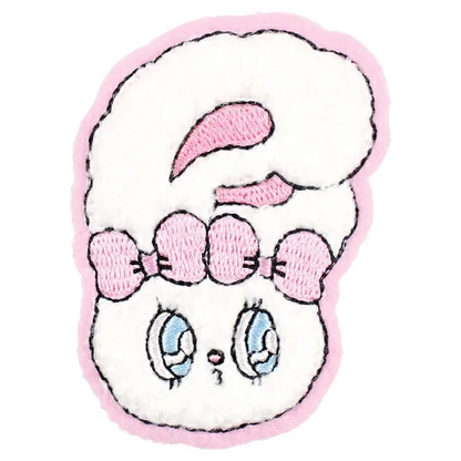 Esther Bunny｜Versatile Iron-On and Sticker Patch｜ 70×60mm approx.
