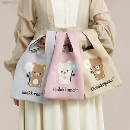 Rilakkuma｜Basic Rilakkuma Flower Jacquard Woven Mini Tote Bag｜360×200mm approx.