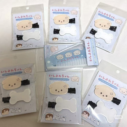 Ishiyowachan｜Face &amp; Bone Bangs Clip Set｜2 piece
