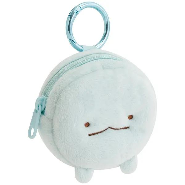 Sumikko gurashi｜Fluffy Face Mascot Mini Pouch with Carabiner｜60×70×30mm approx.