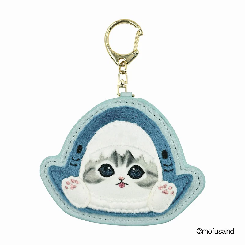 Mofusand｜Fluffy and Fuzzy Patch Keychain/Keyring｜84×103×10mm approx.