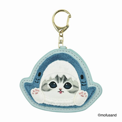 Mofusand｜Fluffy and Fuzzy Patch Keychain/Keyring｜84×103×10mm approx.