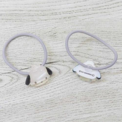 Sanrio｜Hair Accessories Clear Hair Ties 2-Piece Set｜ 30x25x8mm approx.