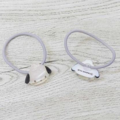 Sanrio｜Hair Accessories Clear Hair Ties 2-Piece Set｜ 30x25x8mm approx.