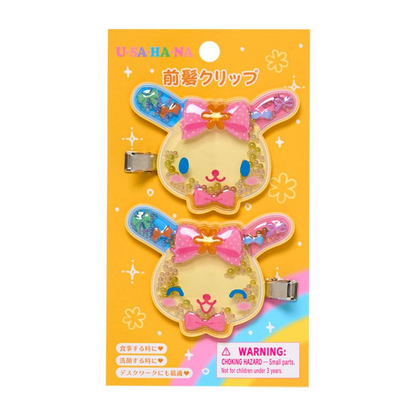 Sanrio｜Usahana Always Loved Bangs Clip Set｜6.8×1.2×5.2cm approx.
