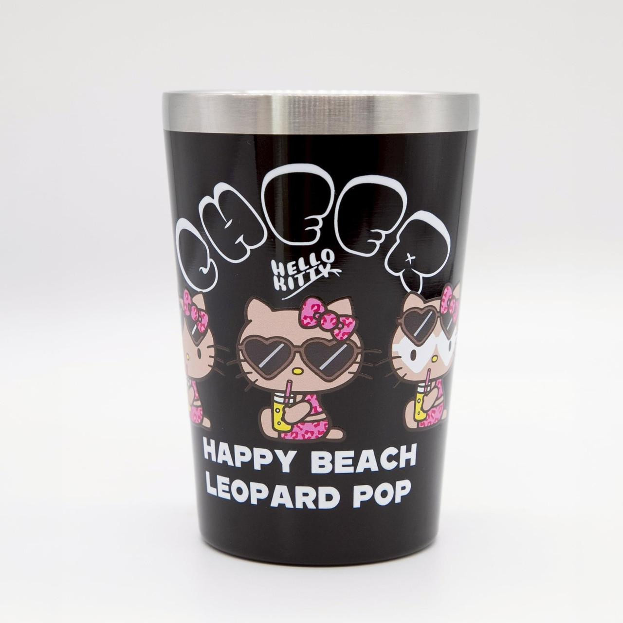 Sanrio｜Hello Kitty Leopard Pop Stainless Steel Tumbler Suntan｜9.5 x 9.0 x 13.0cm  approx.