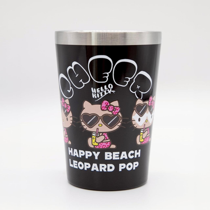 Sanrio｜Hello Kitty Leopard Pop Stainless Steel Tumbler Suntan｜9.5 x 9.0 x 13.0cm  approx.
