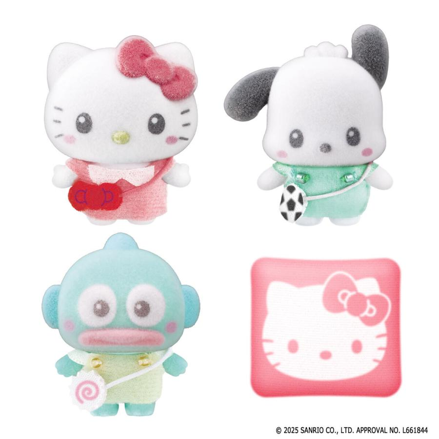 Sanrio｜Flocked Petit Tomo Doll Set Hello Kitty &amp; Pochacco
